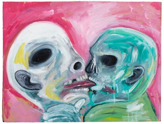 Love Means Never Having to Say Youre Ugly The Kiss part 2 by David Harrison contemporary artwork Painting