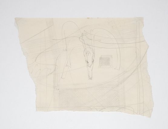 Hirschkopf doppelseitig by Joseph Beuys contemporary artwork Works on Paper