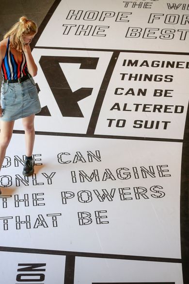 Art Basel to Make Hopscotch Homage to Lawrence Weiner at 2022 Swiss Fair