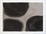 Drip drawing Water lilies II by Leonardo Anker Vandal contemporary artwork drawing painting works on paper