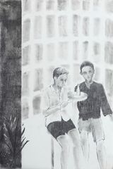 Two one two by Moses Tan contemporary artwork drawing works on paper