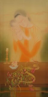 Rumination on life and death II by Le Thuy contemporary artwork painting
