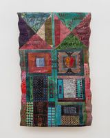 Door made of straw I by Pacita Abad contemporary artwork painting