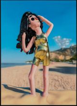 Bather at the beach by Cesar Piette contemporary artwork painting