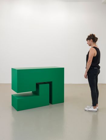 Untitled Estructura Green by Carmen Herrera contemporary artwork sculpture