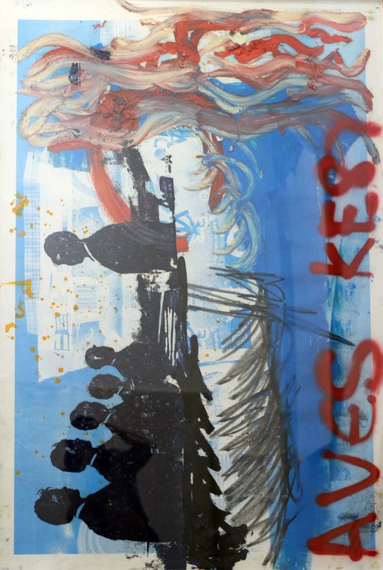 Manifestation of Loss by Oscar Murillo contemporary artwork Painting