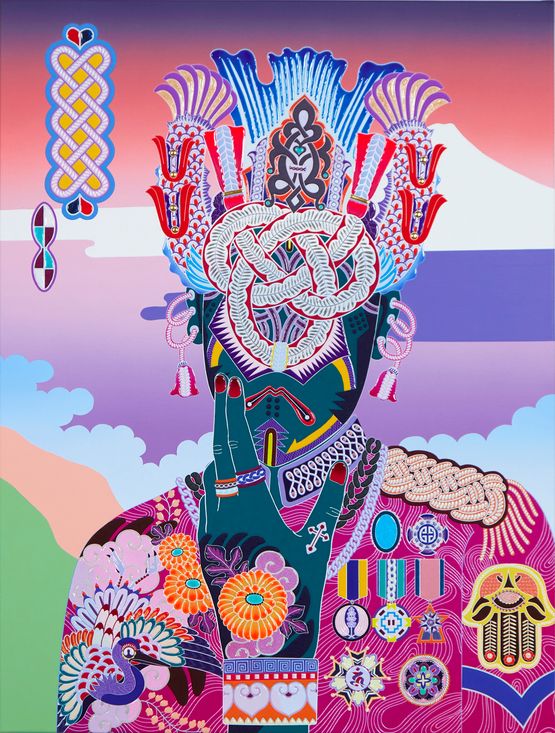 UN men No.2 col.5 by Kohei Kyomori contemporary artwork Painting