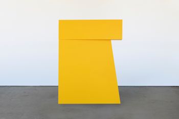 Amarillo Tres by Carmen Herrera contemporary artwork sculpture
