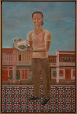 Lukis Rumah Lukis by Noor Mahnun Anum contemporary artwork painting