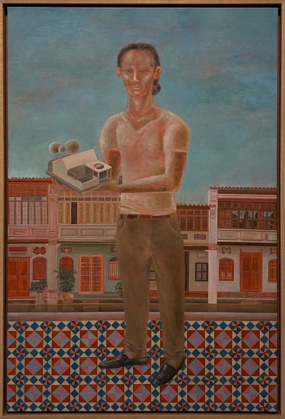 Lukis Rumah Lukis by Noor Mahnun Anum contemporary artwork Painting