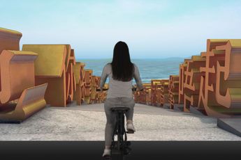 Contemporary art exhibition Jeffrey Shaw Legible City Hong Kong at M Hong Kong