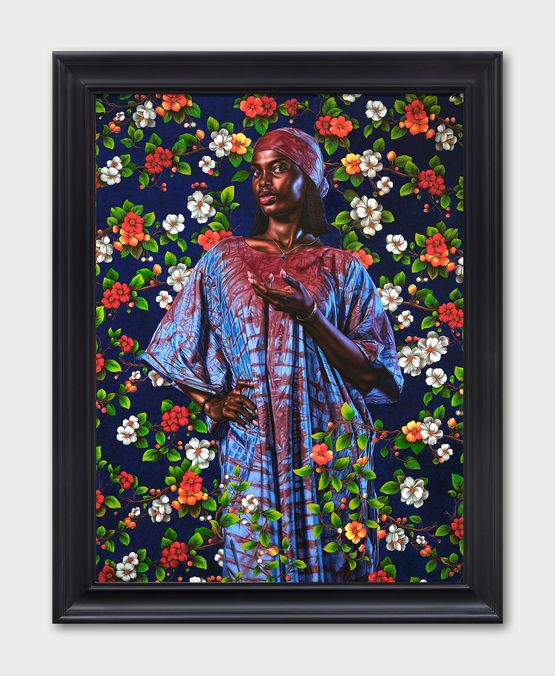 Portrait of Mutiu Opeyemi Christiana II by Kehinde Wiley contemporary artwork Photography