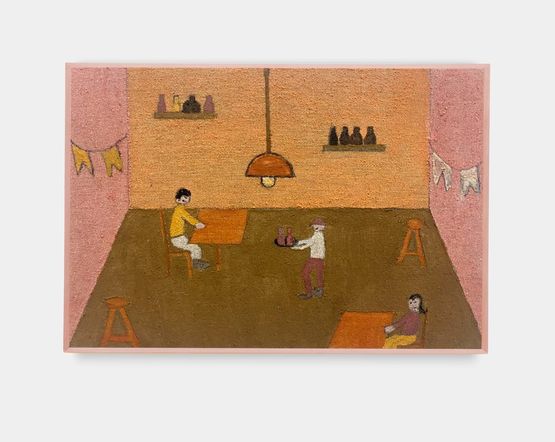 A espera do garcom by Tito Terapia contemporary artwork Painting