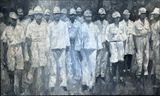 Merayakan Kemenangan Celebrating Victory by Mangu Putra contemporary artwork painting