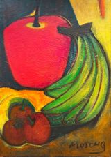 A Big Red Apple by Hoo Mojong contemporary artwork painting