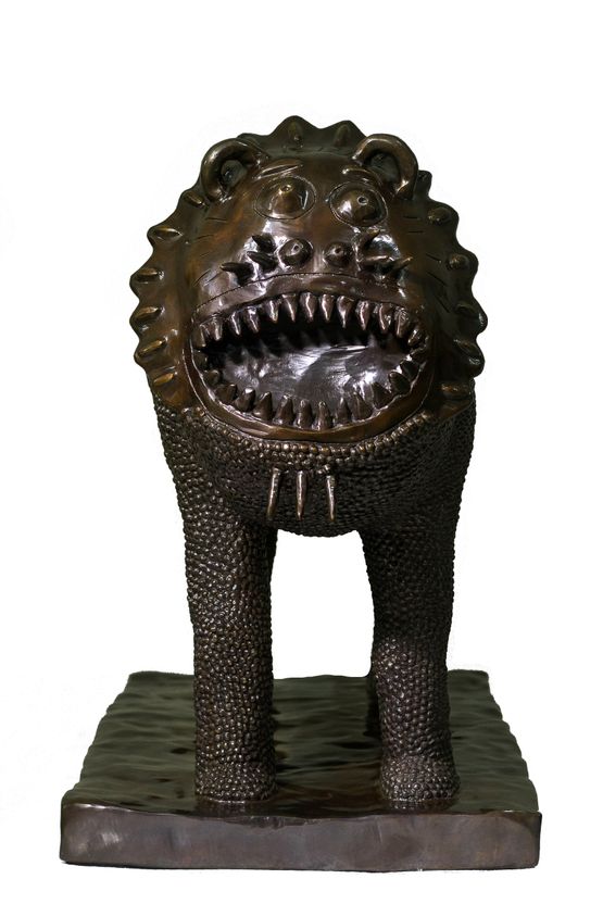 Singha Jantan Male Lion by Yunizar contemporary artwork Sculpture