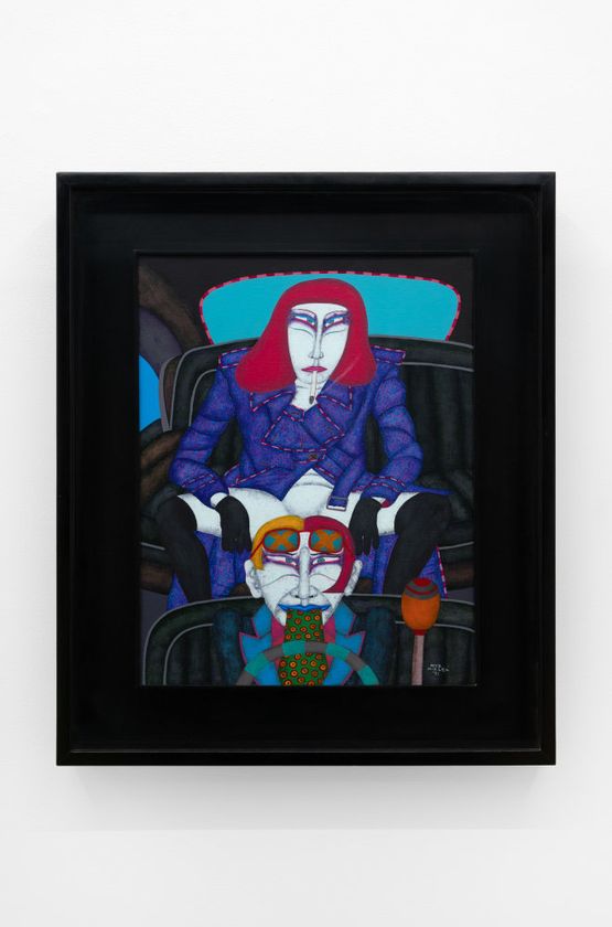 Inside the Car by Key Hiraga contemporary artwork Painting