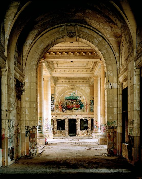 Arcade Michigan Central Depot 2405 West Vernor Street Detroit MI by Frank Schwere contemporary artwork Photography