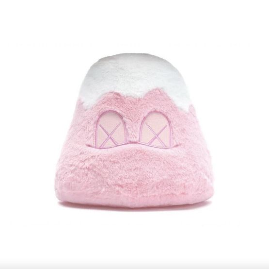 Holiday Japan Mount Fuji plush pink by KAWS contemporary artwork Sculpture