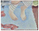 Bath Mat II by Tarka Kings contemporary artwork drawing works on paper