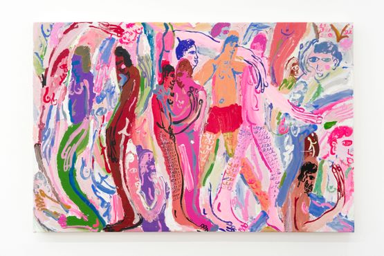 Kiss by Jeffrey Cheung contemporary artwork Painting
