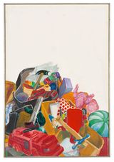 Spielzeugstilleben New York by Christa Dichgans contemporary artwork painting