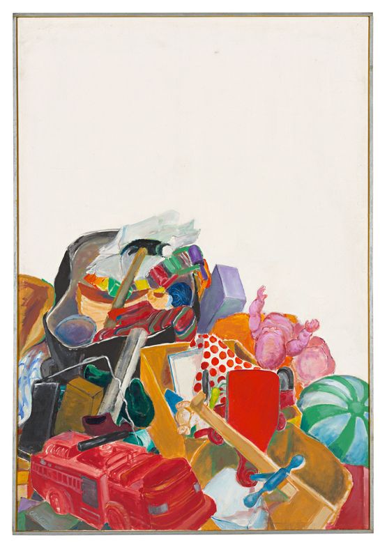 Spielzeugstilleben New York by Christa Dichgans contemporary artwork Painting