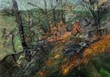 Baskinta Fire by Tamara Haddad contemporary artwork painting