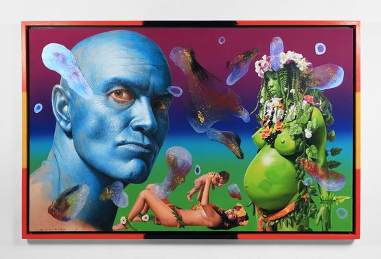 Extradition Atoll by Ashley Bickerton contemporary artwork Painting