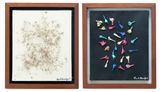 Traques I and II by Paulo Bruscky contemporary artwork mixed media