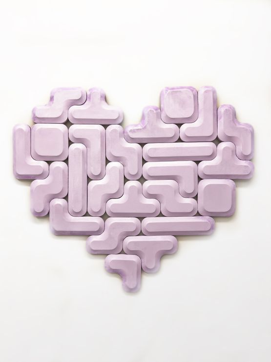 Tetris Remix 2 - Lavender by Quan Wenfei contemporary artwork Design