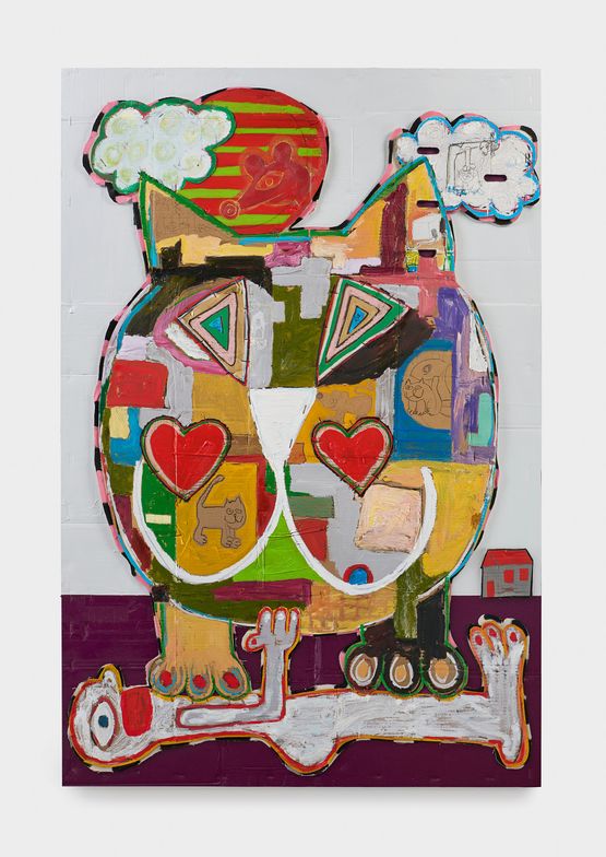 Love Bomb Persian Cat by Hadi Falapishi contemporary artwork Painting