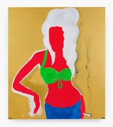 Amy Winehouse Gold by Chris Martin contemporary artwork mixed media