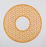 Flowers Orange Circle by Anila Quayyum Agha contemporary artwork Painting