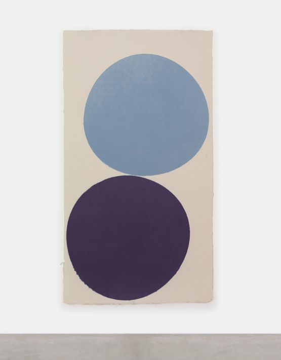 Blue Purple by Richard Gorman contemporary artwork Works on Paper