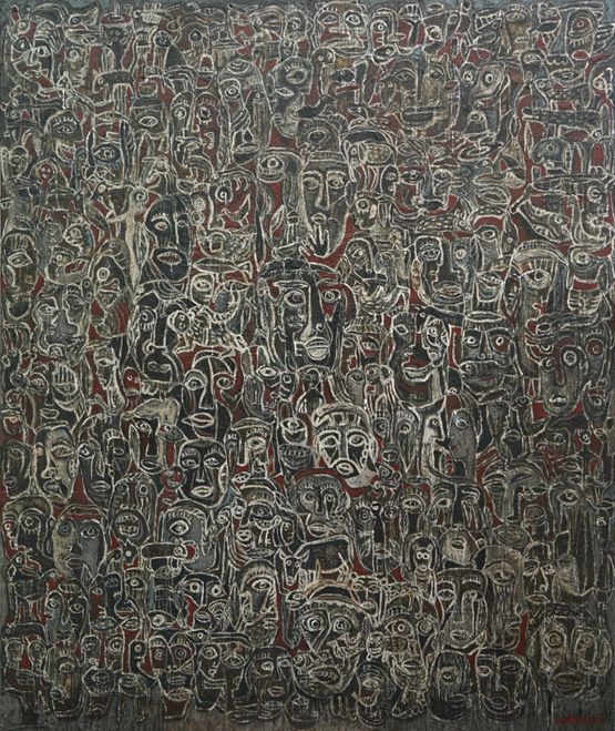 Garis Wajah by I Made Djirna contemporary artwork Painting