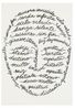 Mask caligrams 02 by Carlos Amorales contemporary artwork Works on Paper