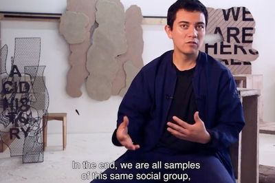 Video of the exhibition Deep Affection by Ivan Argote at Perrotin Paris 2018