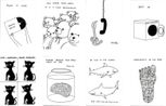 The Untitled Black and White Series complete set of 8 by David Shrigley contemporary artwork Print