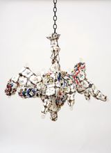 Boucherouite Sevres Chandelier by Francesca Dimattio contemporary artwork sculpture