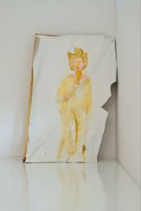 A Model of This Planet Cowgirl taking off her gloves by Masato Kobayashi contemporary artwork painting