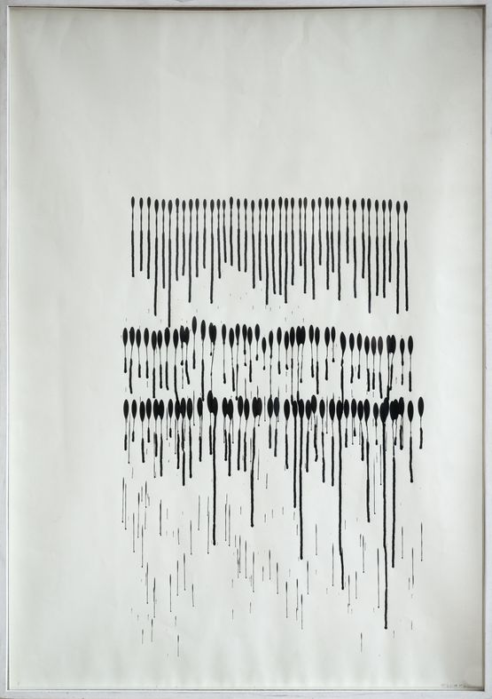 Zeichnung 58-25-VIII-680 by Oskar Holweck contemporary artwork Works on Paper
