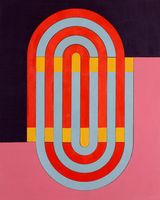 Code 17 by Lubna Chowdhary contemporary artwork painting works on paper
