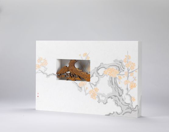 Spring Melody on Graceful Feathers-1 by Tingting Li contemporary artwork Mixed Media