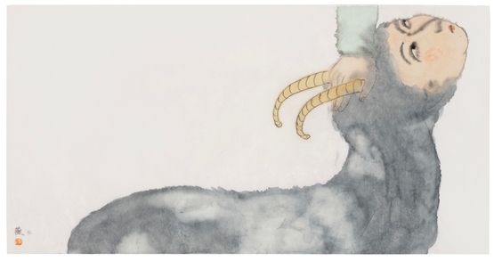 Song of Songs No. 43 - Auspicious Beast 1 by Peng Wei contemporary artwork Painting