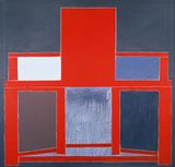 Red High - backed Chair by Mao Xuhui contemporary artwork painting