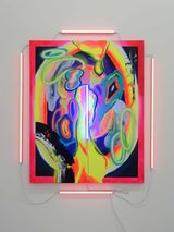 Poly-Geyser by Nicholas Ong contemporary artwork painting works on paper