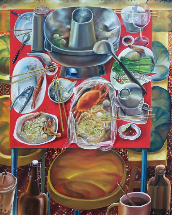 Reunion by Alvin Ong contemporary artwork Painting