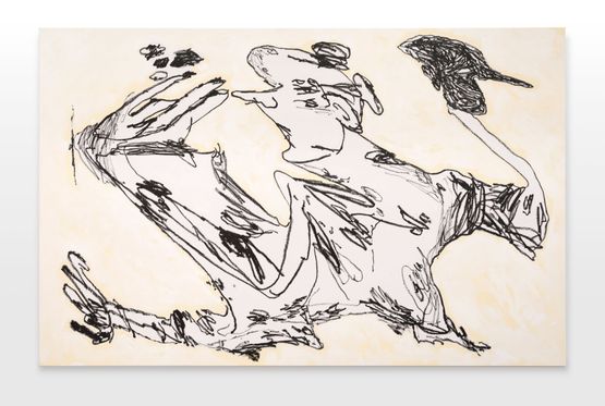 back chat in two parts by Tom Polo contemporary artwork Painting