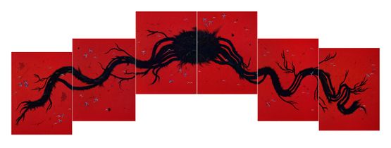 The Meeting by Wardha Shabbir contemporary artwork Works on Paper